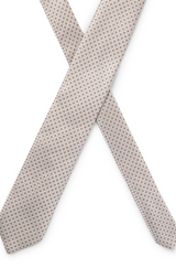 Silk-blend tie with micro pattern