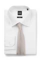 Silk-blend tie with micro pattern