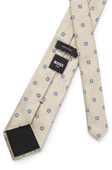 Silk-blend tie with jacquard pattern