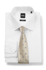 Silk-blend tie with jacquard pattern