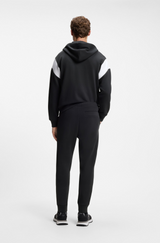 Boss Green Cotton-blend sweatpants with embroidered logo