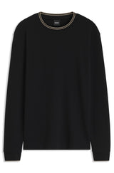 H-TALLEY LS WAFFLE-TEXTURED STRETCH COTTON