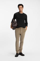 H-TALLEY LS WAFFLE-TEXTURED STRETCH COTTON
