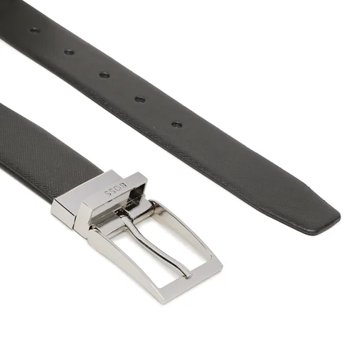 Boss ITALIAN-LEATHER BELT WITH Adjustable Clasp
