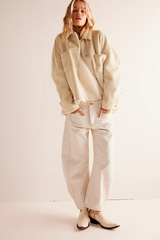 We The Free Good Luck Mid-Rise Barrel Jeans