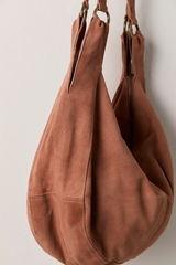 Roma Suede Tote in Rust