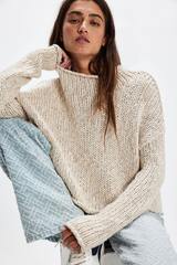 Free People Opal Rollneck Knit Sweater