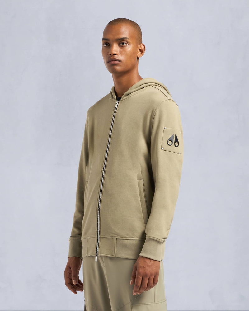 Moose Knuckles Mens Hartsfield Zip-Up in Sage