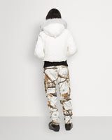 Moose knuckles Women Original Debbie Bomber in Milky Way with Natural Shearling