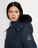 Moose knuckles Women Cloud 3Q in Navy with Black Shearling