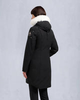 Moose Knuckles Womens Stirling Parka LDS in Black with Natural Shearling