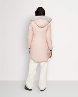 Moose knuckles Women Stirling Dusty Rose Parka with Natural Shearling