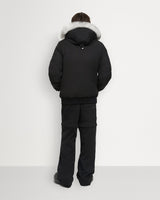 Moose knuckles Ballistic Bomber Black with Natural Shearling