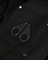 Moose knuckles Mens Original Ballistic Bomber in Black with Black Shearling