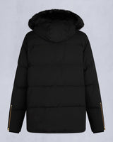 Moose Knuckles Mens Gold 3Q Jacket in Black with Black Shearling