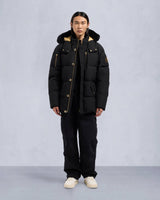 Moose Knuckles Mens Gold 3Q Jacket in Black with Black Shearling