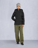 Moose Knuckles Womens Cloud 3Q Jacket in Black with Black Shearling