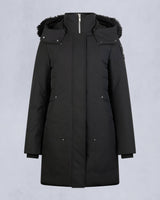 Moose Knuckles Womens Cloud Parka in Black with Black Shearling