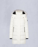 Moose Knuckles Womens Watershed 3 Parka in Milky Way with Natural Shearling