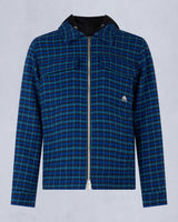 Moose Knuckles Mens Snowdon Shirt Jacket in Sodalite Check