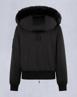 MOOSE KNUCKLES GOLD SERIES ORIGINAL LUXE SATIN BOMBER JACKET