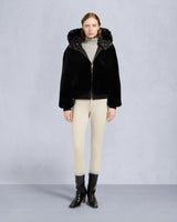 MOOSE KNUCKLES GOLD SERIES ORIGINAL LUXE SATIN BOMBER JACKET