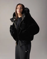 LUXE SATIN REVERSIBLE BOMBER