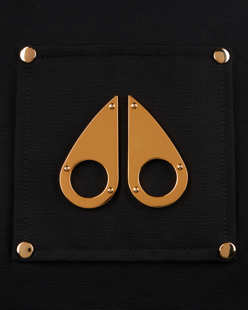 MOOSE KNUCKLES GOLD SERIES ORIGINAL SHEARLING TRIM BALLISTIC BOMBER