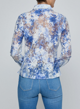 L'agence Maia Lace Buttondown Blouse