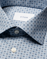 Eton Micro Floral Print Signature Twill Shirt