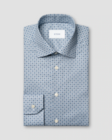 Eton Micro Floral Print Signature Twill Shirt