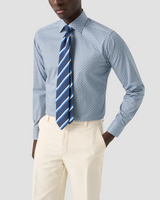 Eton Micro Floral Print Signature Twill Shirt