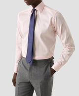 Eton Solid Signature Twill Paisley Effect Shirt