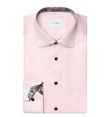 Eton Solid Signature Twill Paisley Effect Shirt