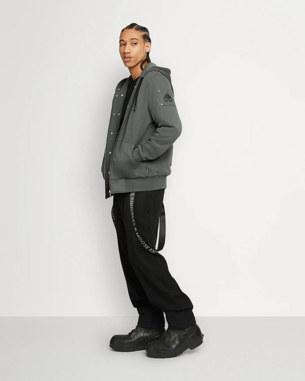 Moose knuckles Mens Classic Bunny in Forest Hill with Forrest Hill Faux Fur