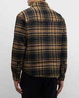 BOSS Wool Blend Flannel Overshirt