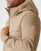 FLETCHER Mixed-Media Down Hooded Jacket