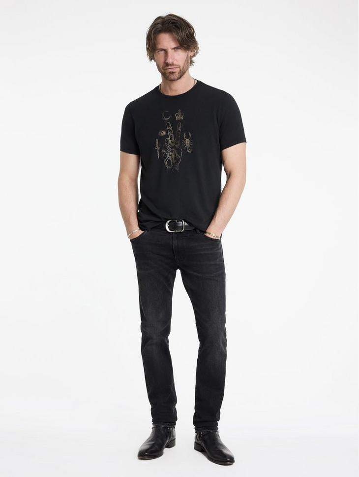 John Varvatos Crew Tee Elements and Peace