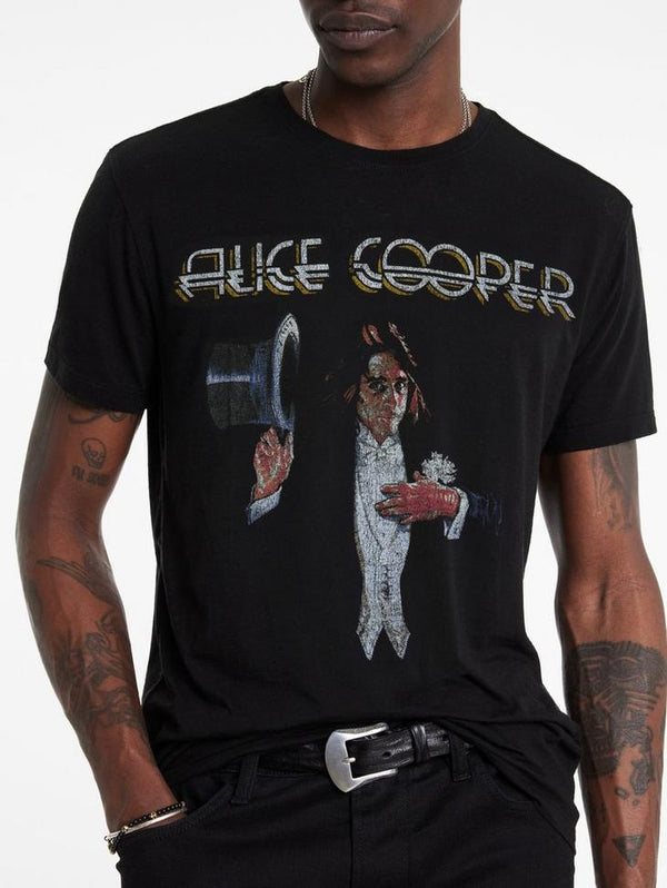 John Varvatos Alice Cooper Top Hat Tee