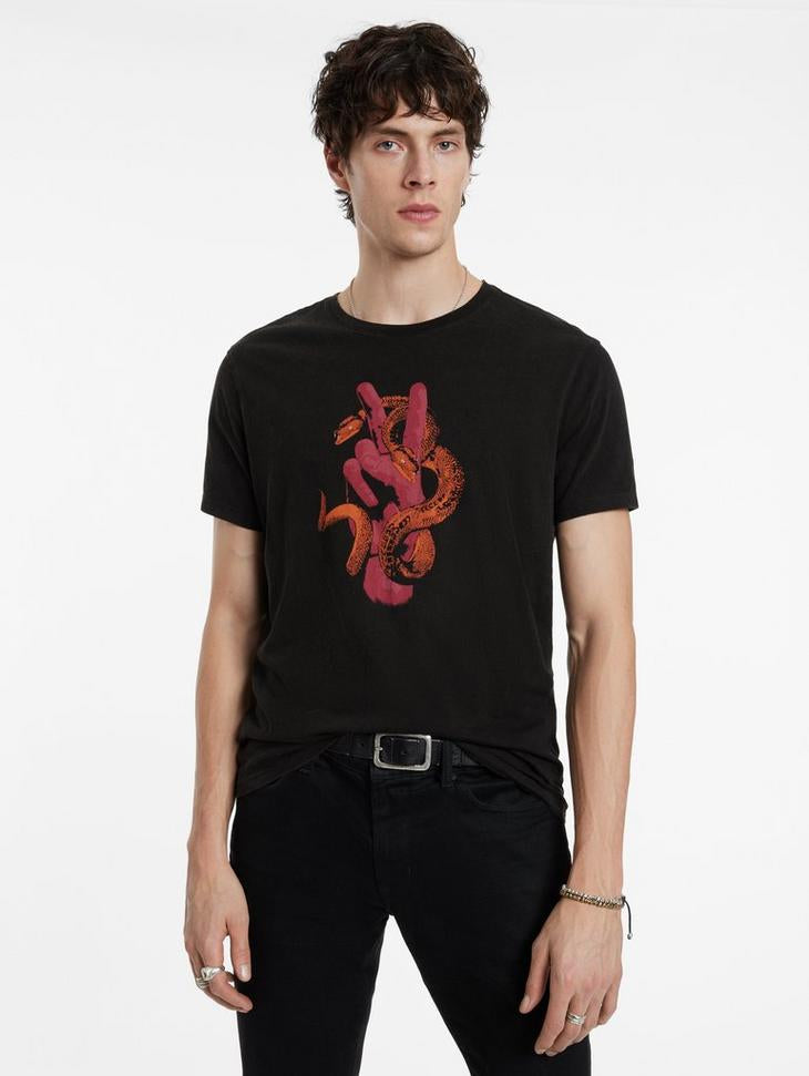 John Varvatos Peace Snake Tee