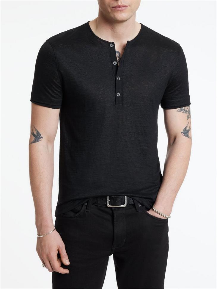 John Varvatos Bleeker Henley Tee