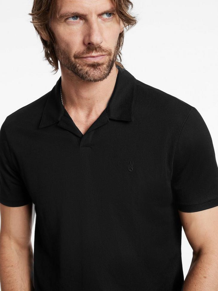 John Varvatos Short Sleeve Pique Polo