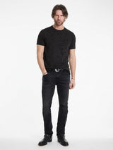 John Varvatos Eden Burnout Crew - Carbon Grey