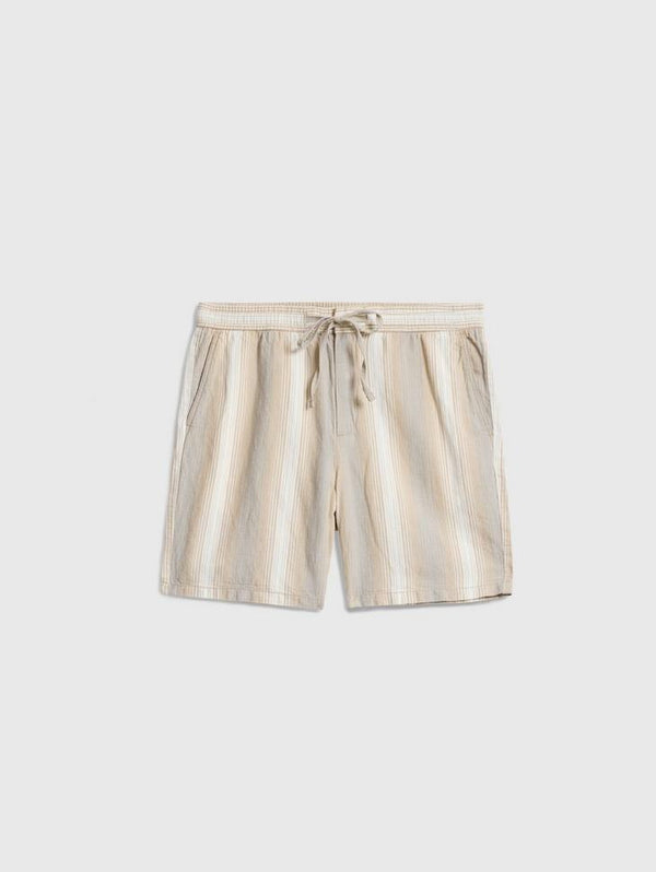 John Varvatos David Drawstring Shorts with Back Patch Pockets