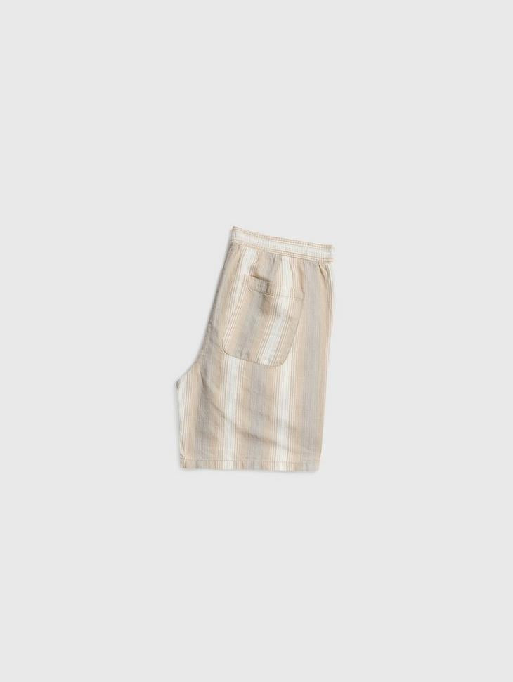 John Varvatos David Drawstring Shorts with Back Patch Pockets