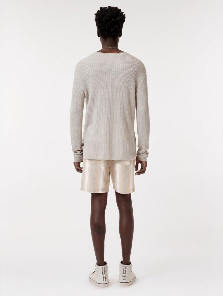 John Varvatos David Drawstring Shorts with Back Patch Pockets