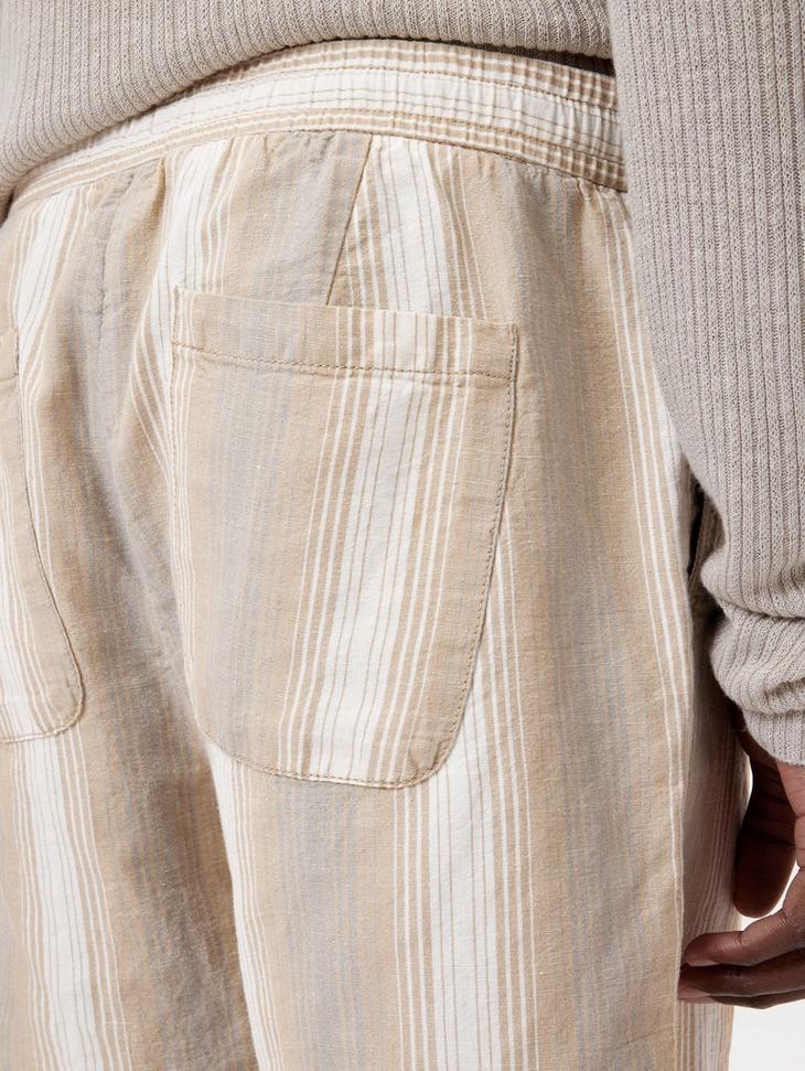 John Varvatos David Drawstring Shorts with Back Patch Pockets