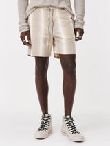 John Varvatos David Drawstring Shorts with Back Patch Pockets