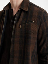 John Varvatos Robbins Dark Brown Sport Shirt