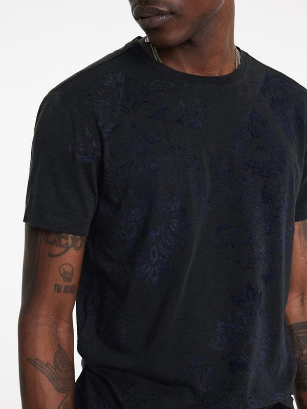 John Varvatos Paisley Crew Tee